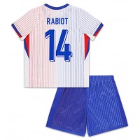 Ranska Adrien Rabiot #14 Vieras Peliasu Lasten EM-Kisat 2024 Lyhythihainen (+ Lyhyet housut)